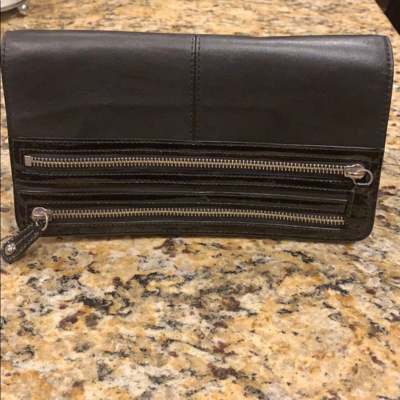 Coach Black Leather Clutch